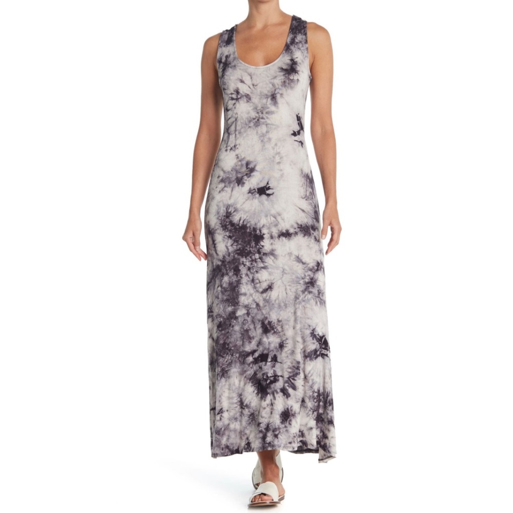 NWT Tie Dye Racerback Maxi Dress WEST KEI NORDSTROM NWT SIZE MEDIUM COLOR GREY